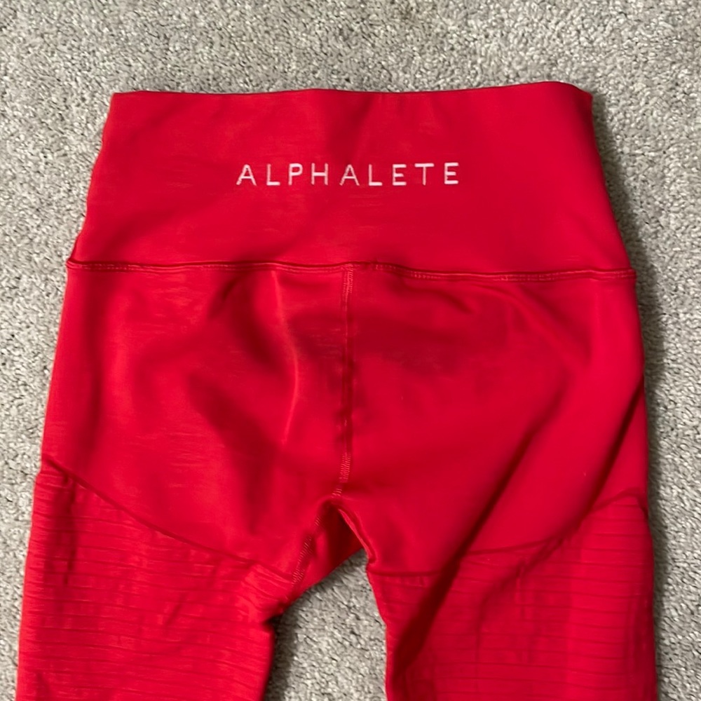 Red Alphalete OG Revival Leggings